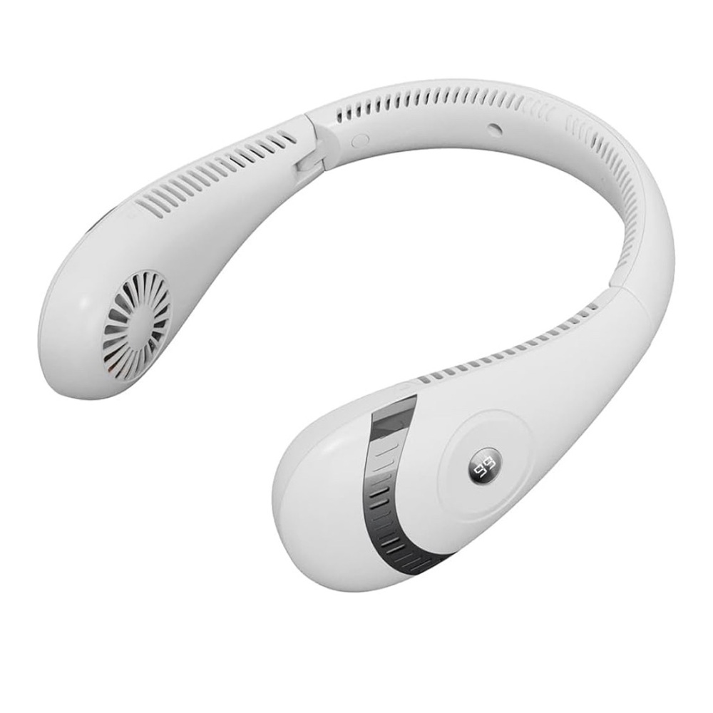 White Portable Neck Fan